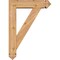 Ekena Millwork Traditional Arts and Crafts Smooth Bracket w/ Offset Brace, Western Red Cedar, 5 1/2"W x 20"D x 28"H BKT0604X20X28TRA03SWR - alternate 2